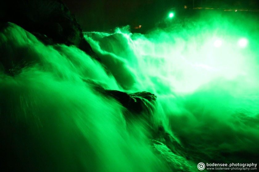 Rheinfall – Der Rheinfall erstrahlt in Grün – St. Patrick’s Day
